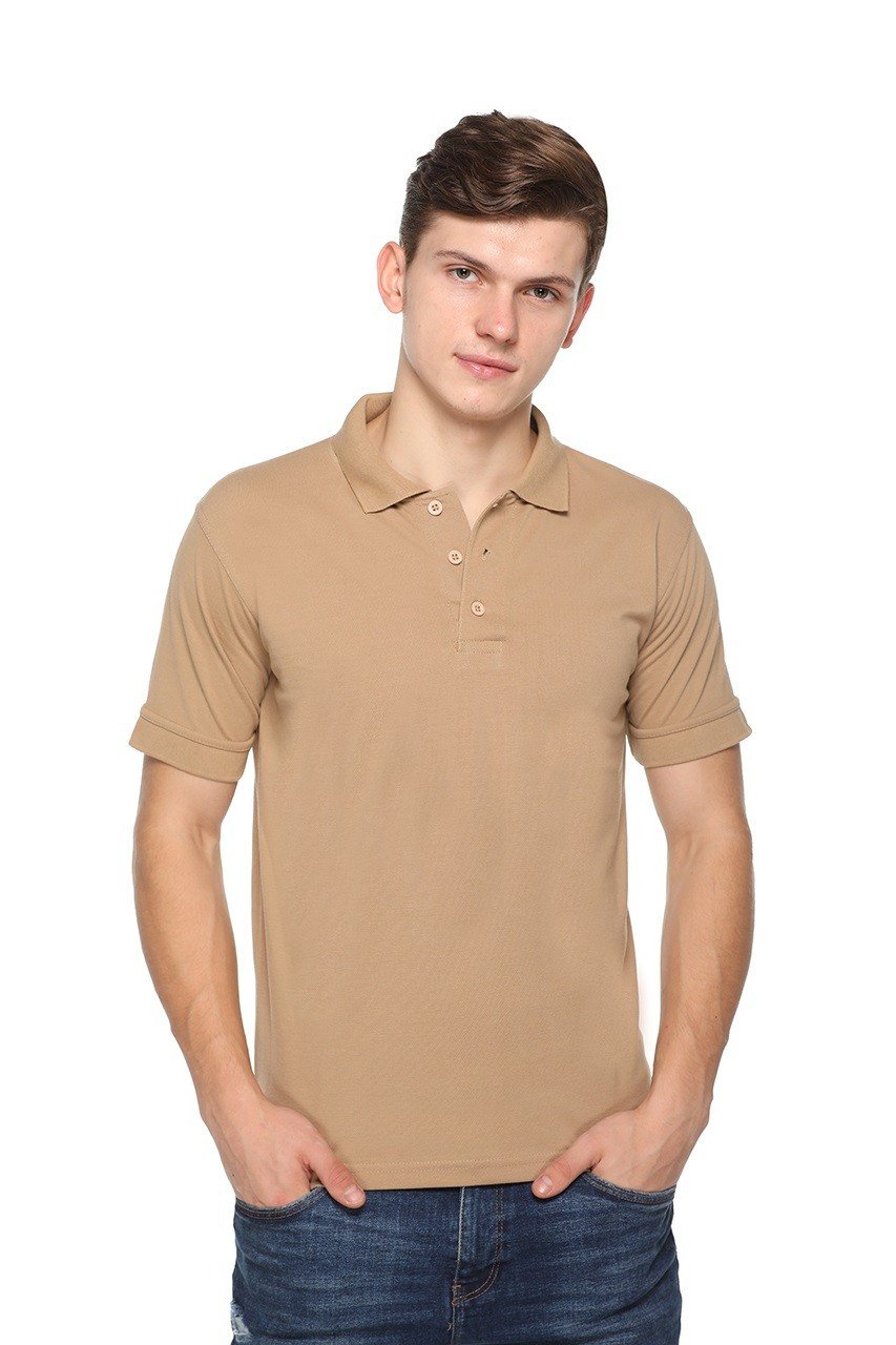 Dark Beige -Pikmee Fast Tees /polo t shirt
