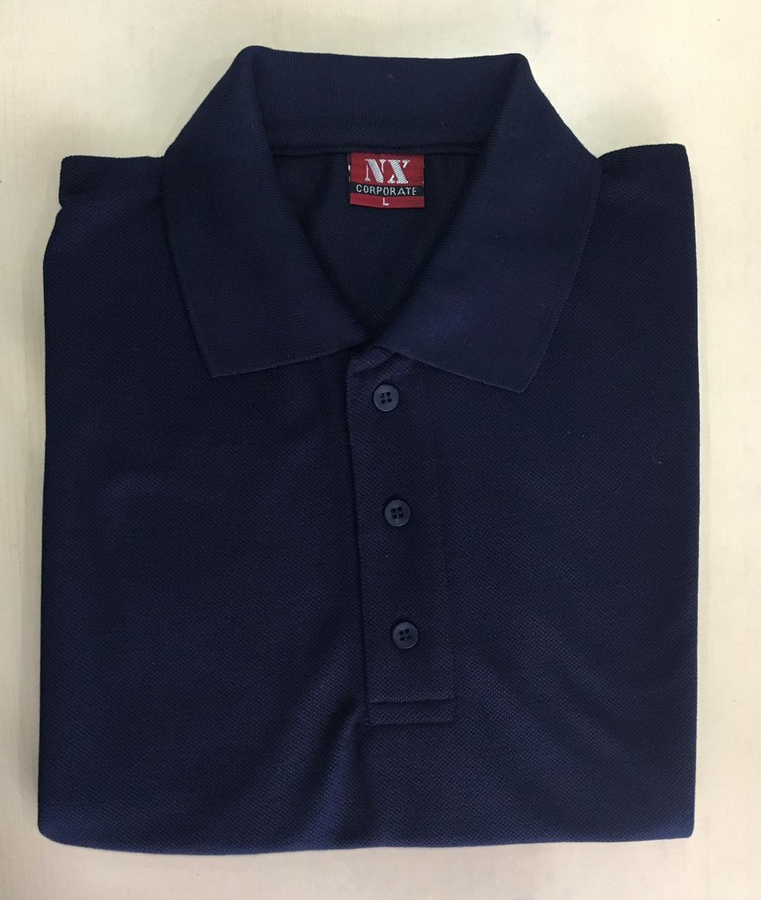 Corporate Polo neck T-Shirt - Navy Blue
