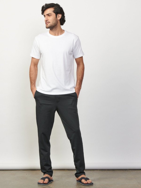 White-Men's Plain T-shirt