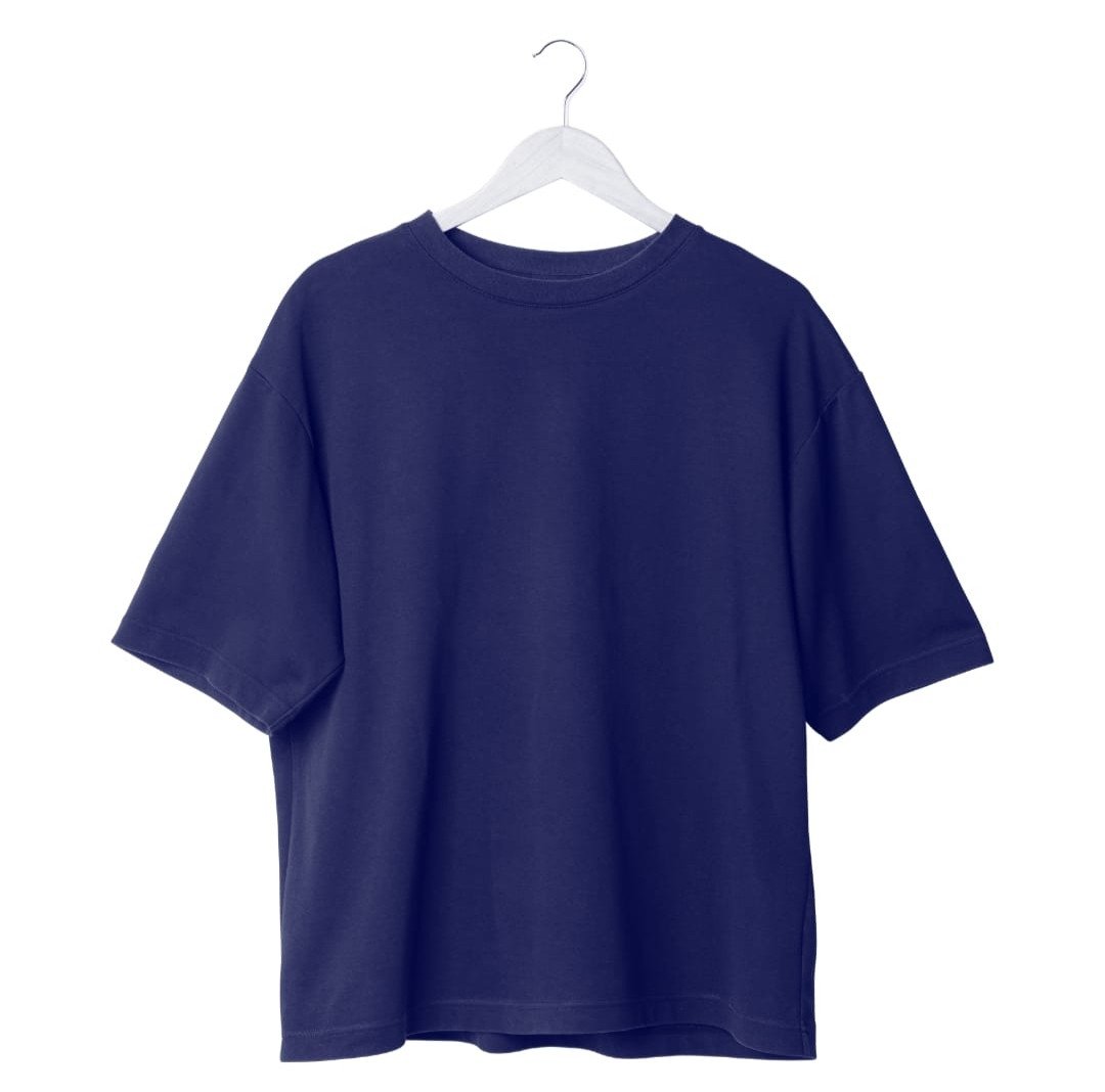 Navy Blue-Oversize T Shirt