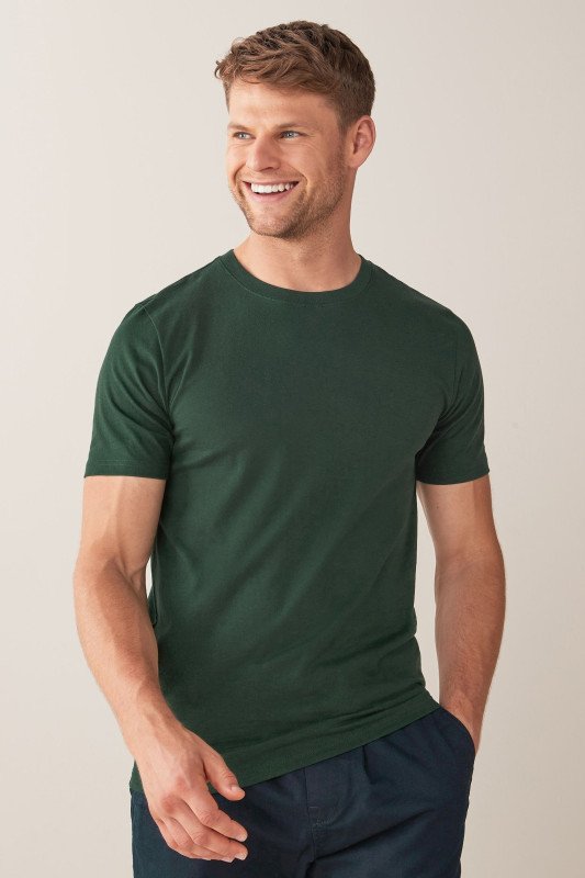 Olive Green-Men's Plain T-shirt