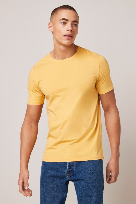 Yellow-Men's Plain T-shirt