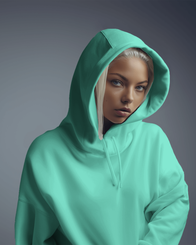 Mint Green-Women's Cotton Hoodie's Manufacturer