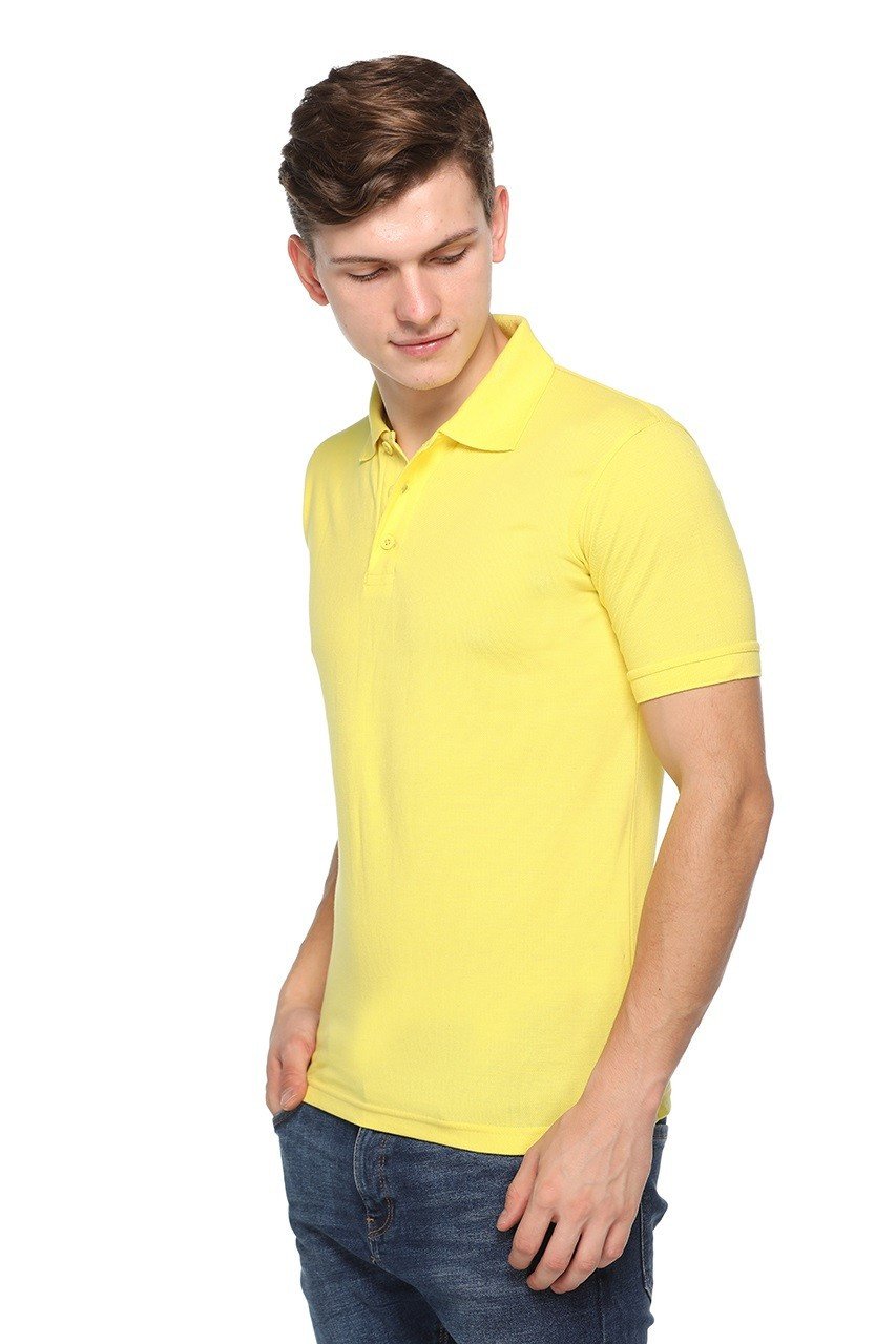 Yellow -Titlis Polo t shirt