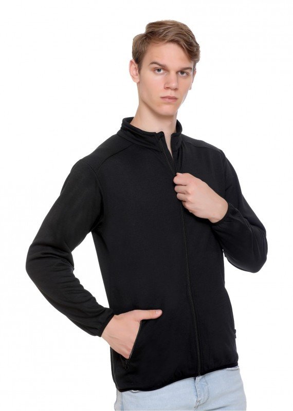 Black North Pole Sweatshirt Jacket