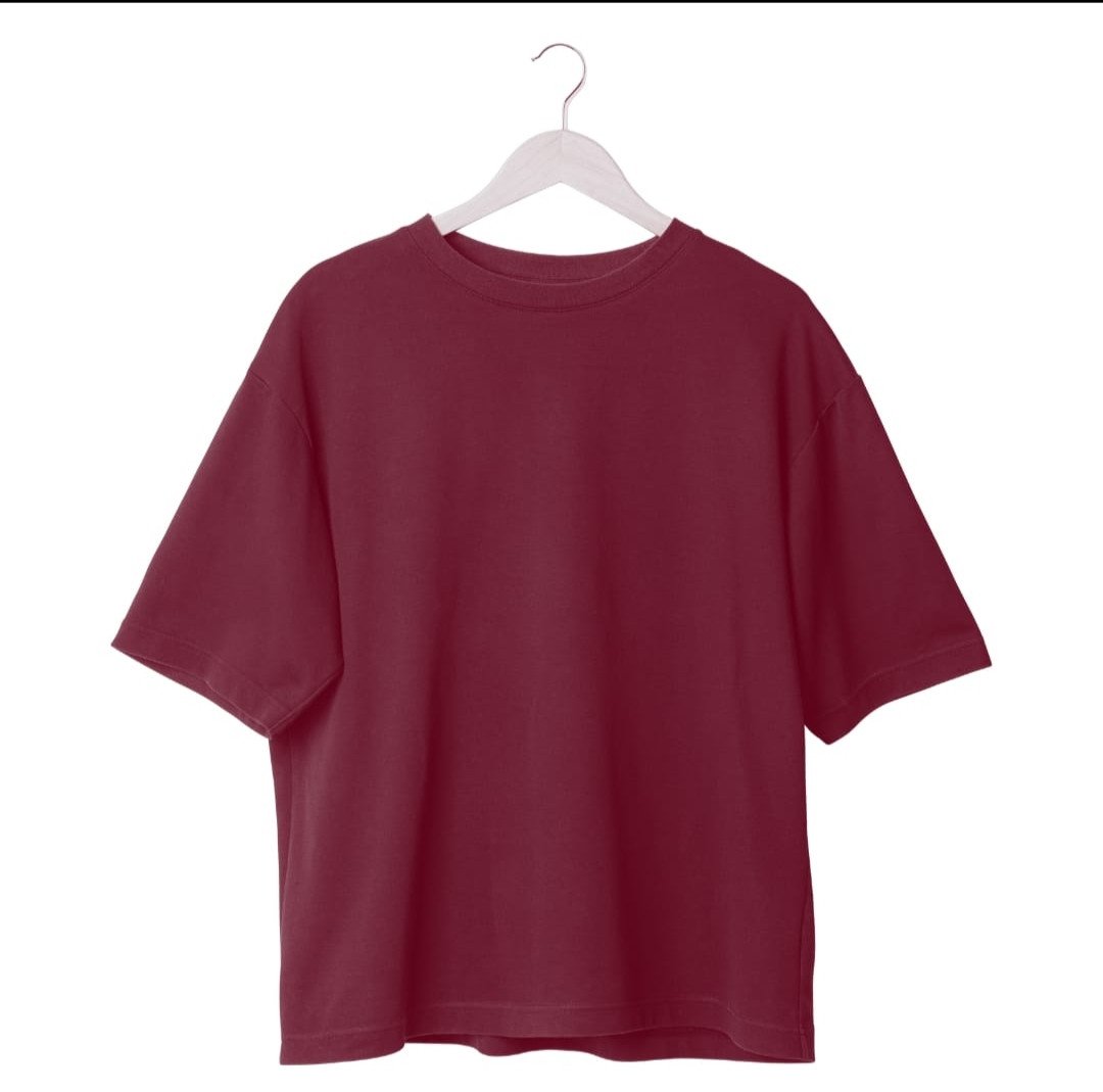 Maroon-Oversize T Shirt