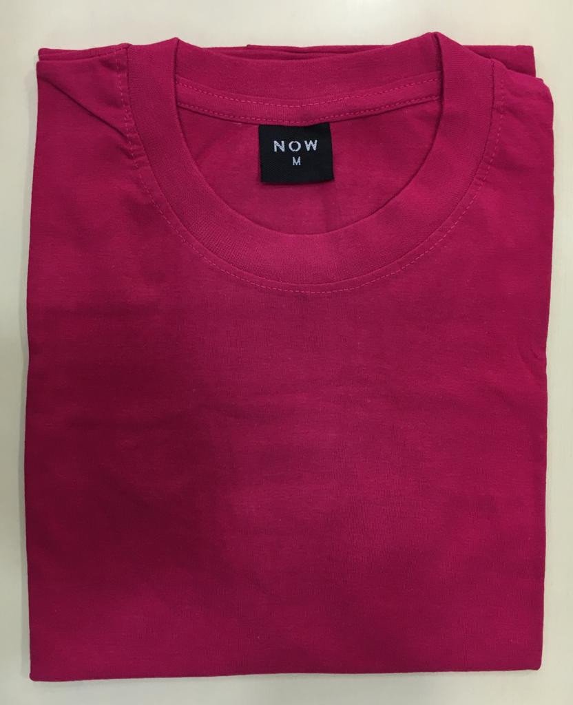 Now Round neck Cotton T-shirt - Wine